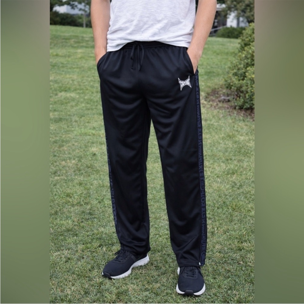 Vintage Tapout Pants Men's XL Black Drawstring Track Pants MMA Fighting Mens XL